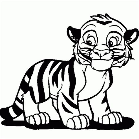 tiger cub coloring child coloring