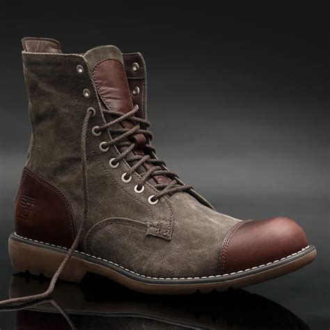 summer winter fashion vintage carved male bullock leather boots casual martin boots men
