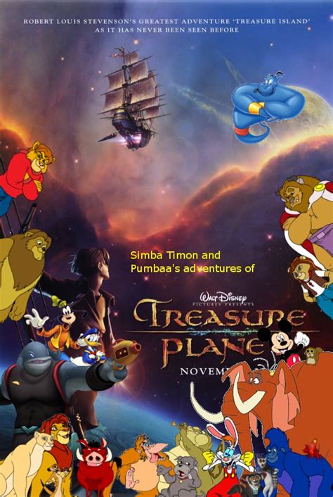image simba timon and pumbaa s adventures of treasure planet poster pooh s adventures