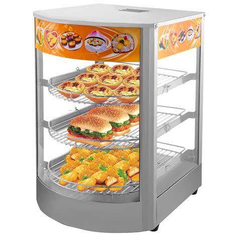 vevor    commercial food warmer display  tier  electric food warmer display