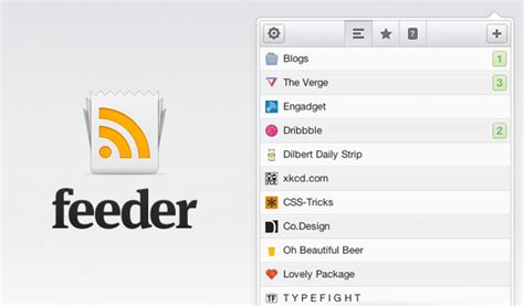 feeder  rss reader   browser beautiful pixels