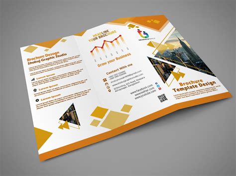 modern tri fold brochure design  psd graphicsfamily