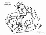 Coloring Hiking Pages Bear Popular sketch template