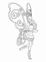 Barbie Pages Fairy Coloring Mycoloring Printable Girls sketch template