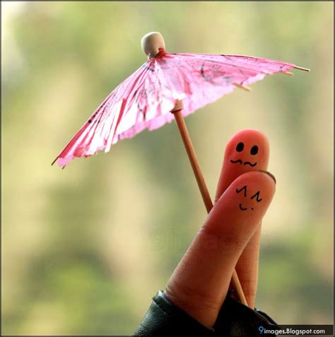 Finger Couple Umbrella Art