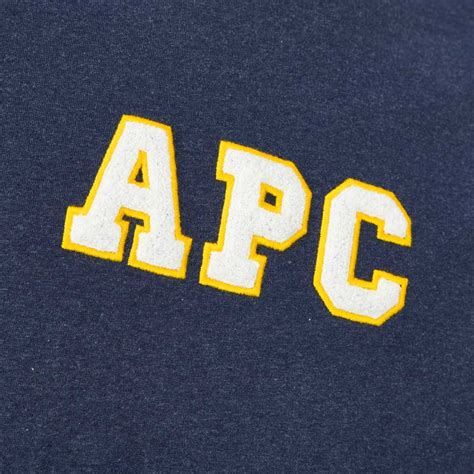 apc  shirt college logo coeik  pia blue aphrodite