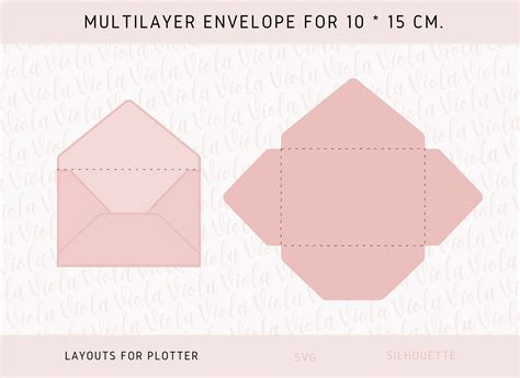 envelope template svg cricut silhouette  gift card etsy