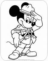 Mickey Coloring Mouse Mountie Pages Disneyclips Occupations sketch template
