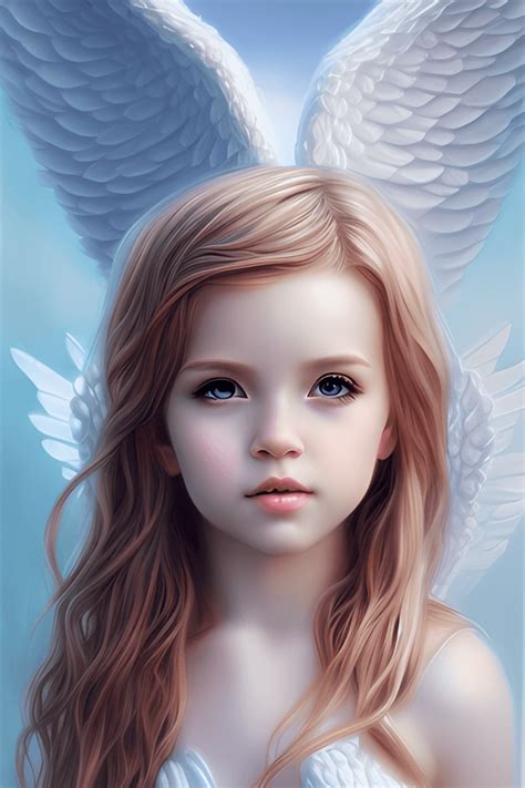 Adorable Cute Angel Shannia Twain With Dreamy Eyes Nursery Art