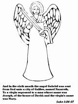 Gabriel Angel Kids Advent Craft Pages Coloring Color Wreath Choose Board 2010 sketch template