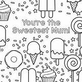 Yoobi Mum Sweetest sketch template
