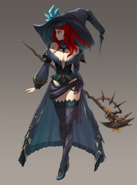Redhead Witch Babe Hot Witch Artwork Sorted By