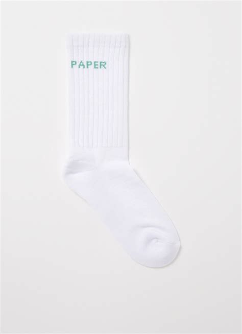 daily paper sokken met logo groen de bijenkorf