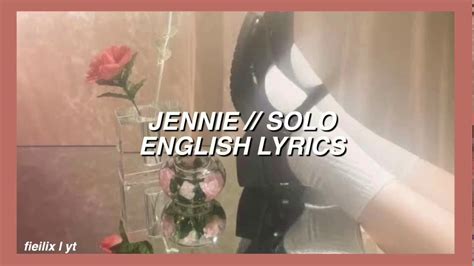 jennie solo english lyrics youtube