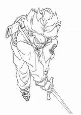 Gohan Dragon Ball Coloring Pages Super Saiyan Trunks Goku Drawing Kids Saiyans Printable Color Sheet Funny Anime Getcolorings Getdrawings Via sketch template