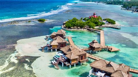 The Caribbean S First Overwater Hotel Sandals Resorts