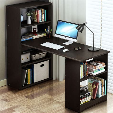 computer desk table  storage shelving book shelf study office furniture bookshelf book case