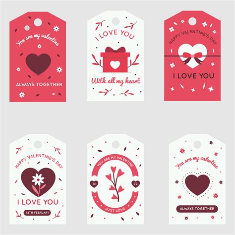 heart printable valentine gift tags     printablee
