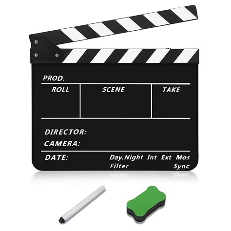 hollywood  film directors clapboard slate cut action scene