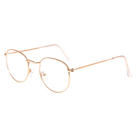 rose gold retro frames claire s us