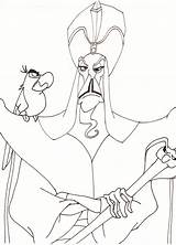 Jafar Aladdin Sketchline sketch template