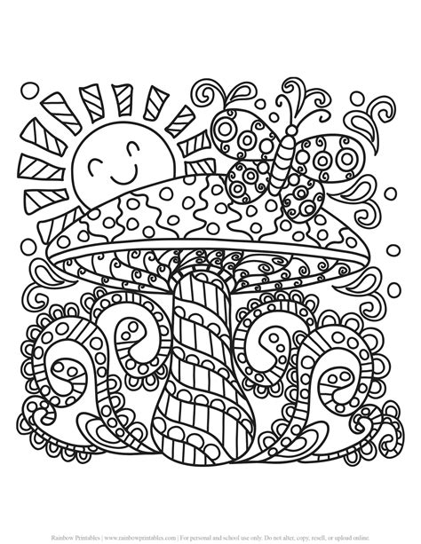 stress relief easy printable coloring pages canvas ly