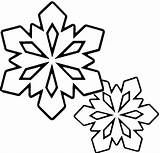 Snowflake Clipart Clip Cliparts Designs sketch template