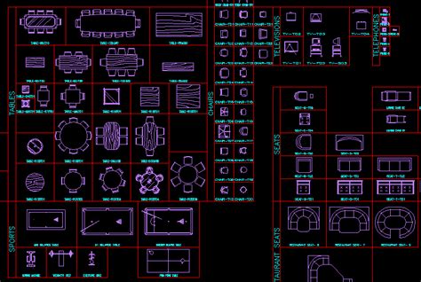 furniture library dwg block  autocad designs cad