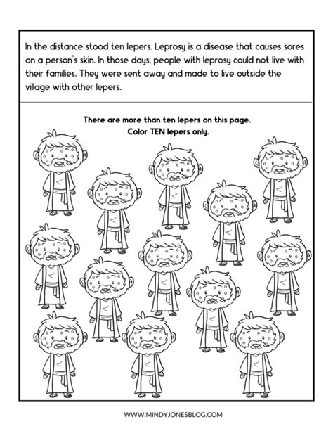 coloring pages   ten lepers