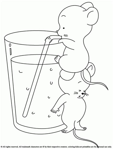 coloring page drinking water   coloring page drinking