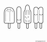 Popsicle Coloring sketch template