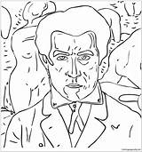 Self Malevich Portrait Paintings Famous Pages Coloring Kazimir Color sketch template