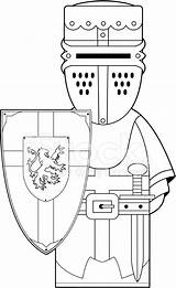 Crusader Colour Medieval Knight Premium Freeimages Stock Istock Getty sketch template