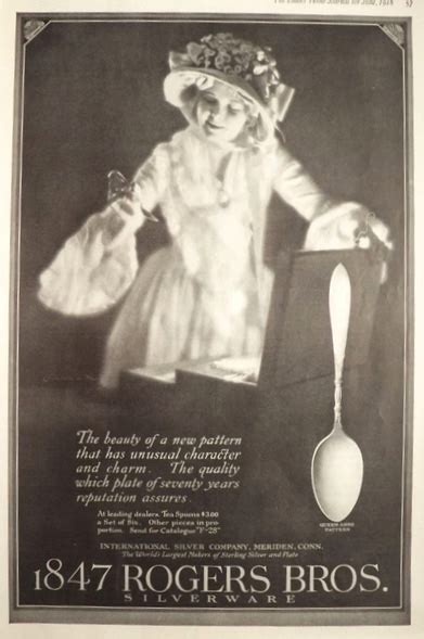 rogers bros silverware ad queen anne vintage household ads