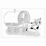 Gypsy Wagon Own Poster Color sketch template