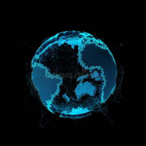 tech planet earth stock illustration illustration  continents
