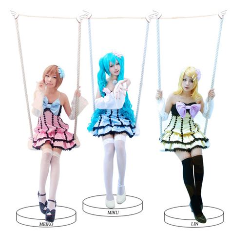 Hatsune Miku Project Diva 2 Vocaloid Cosplay Costumes Dress In Clothing
