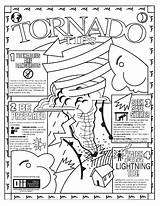 Tornado Coloring Knowledge sketch template