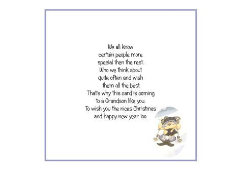 grandson christmas  verses cards happy  year