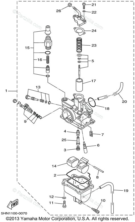 yamaha timberwolf  carb diagram wiring diagram source