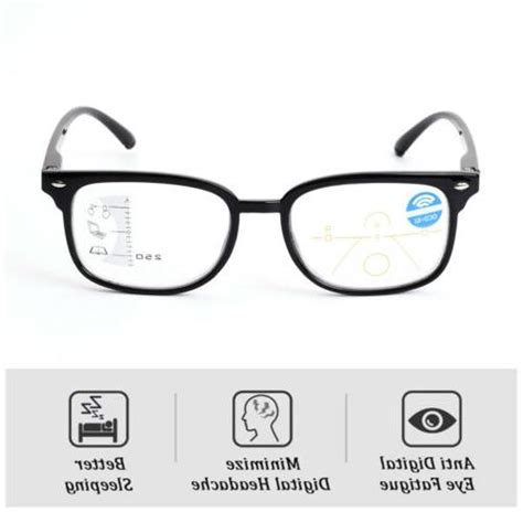 retro multifocal progressive reading glasses blue light blocking