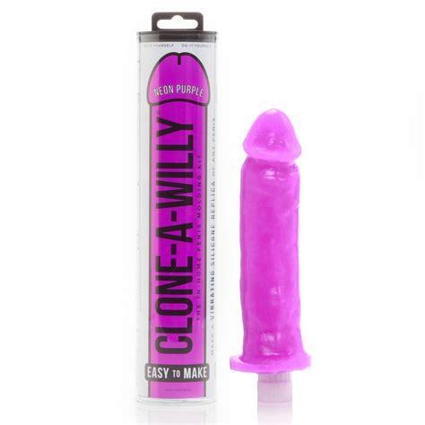 Clone A Willy Kit Vibrating Neon Purple Sex Toy Hotmovies