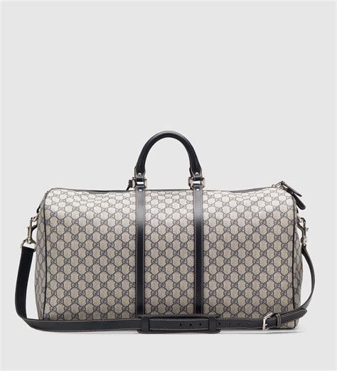 gucci large carry  duffle bag  gray  men lyst