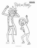 Morty Rick Coloring Pages Drawing Pickle Fun Adult Book Cartoon Drawings Books Superfuncoloring Choose Board Print sketch template