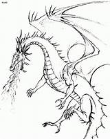 Dragon Coloring Pages Fire Breathing Year Drawing Ice Kids Realistic Dragons Color Print Printable Getcolorings Adult Getdrawings Feel Also sketch template