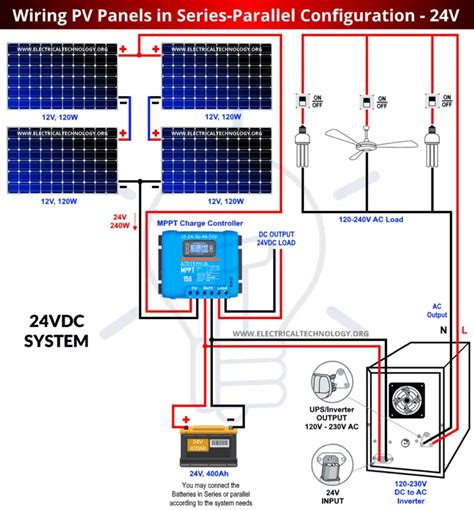 circuit diagram solar panel installation