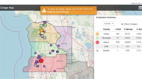 tampa electric power outage map maping resources