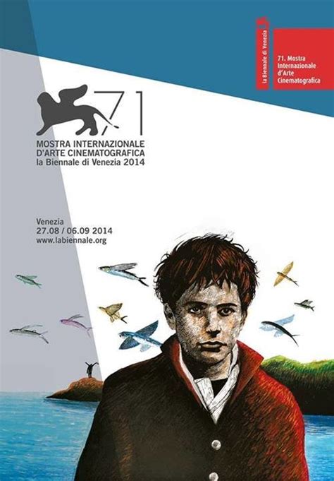 the poster for the 71st venice film festival on notebook