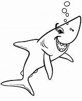 Sharks Topcoloringpages Preschoolers Smiled sketch template