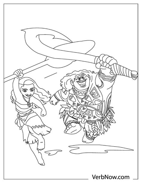 moana hei hei coloring pages